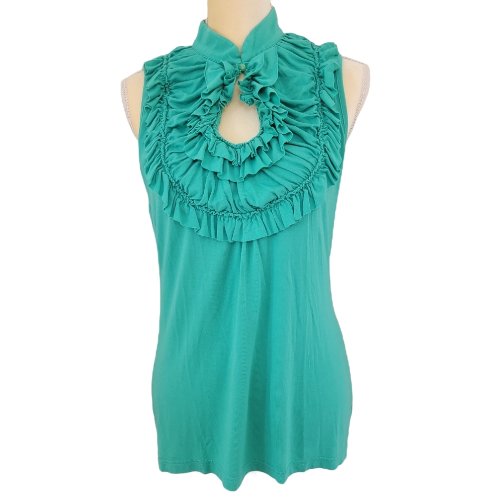 Forever 21 Green Sleeveless Blouse / Tank Top Size L